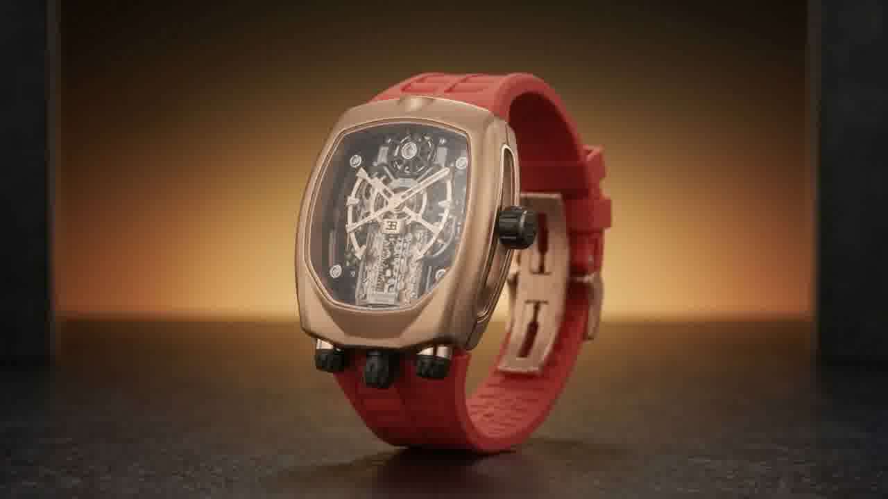 The Meridian Automatic — movement and caseback detail